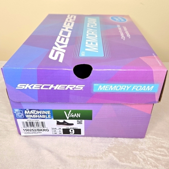 SKECHERS Women's Summits Pixi Dust Black/Rose Gold Sneakers Size 9 - Picture 2 of 14